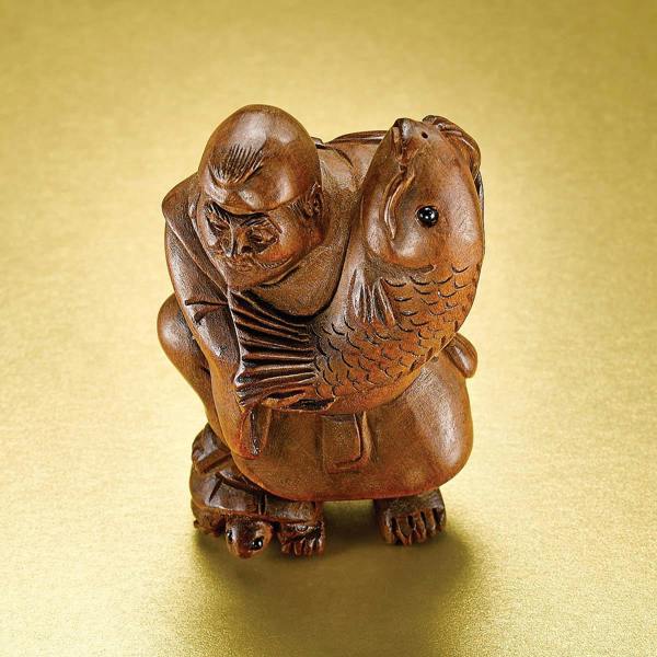 Museum Selection Fisherman Netsuke
