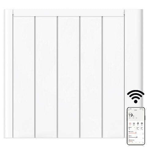MYLEK Electric Ceramic Radiator Panel Heater WIFI Smart APP Eco 1500W Bathroom Safe Wall Mounted Timer Thermostat