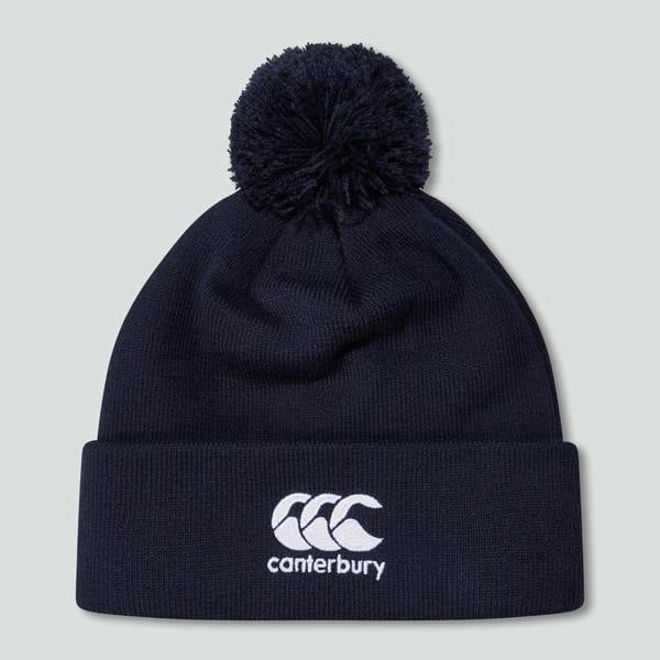 Canterbury Adult Club Bobble Hat - Navy/White