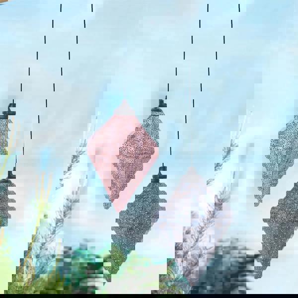 Luxform Solar Metal LED Moroccan Hanging Light Pink