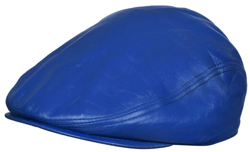 Infinity Leather Mens Leather Peaky Blinders Newsboy Flat Hat