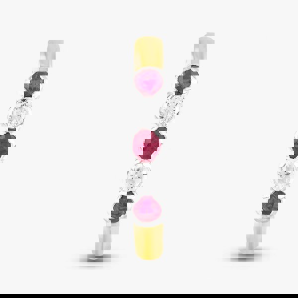 T. H. Baker 18ct Yellow Gold Brilliant Cut Ruby & Diamond Five Stone Ring 33680G5 N