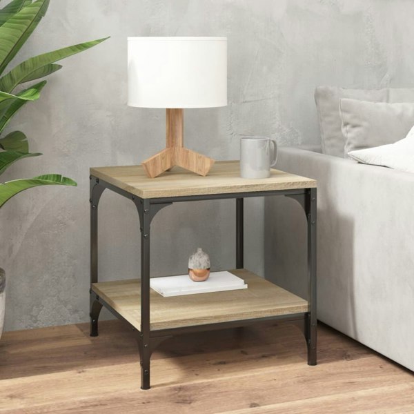 Berkfield Side Tables 2 pcs Sonoma Oak 40x40x40 cm Engineered Wood