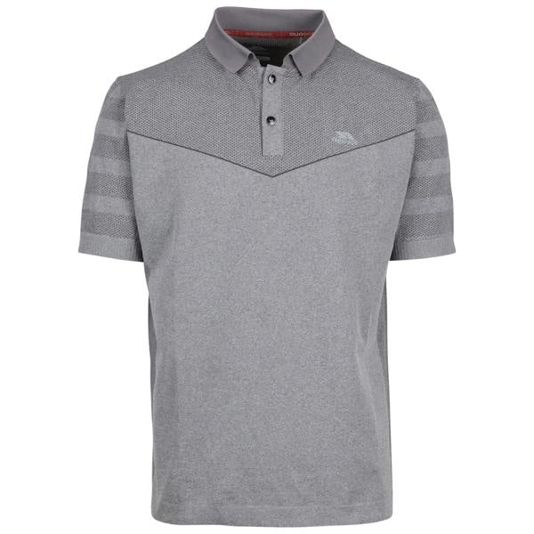 Trespass Mens Nab TP75 Active Polo Shirt - Grey Marl