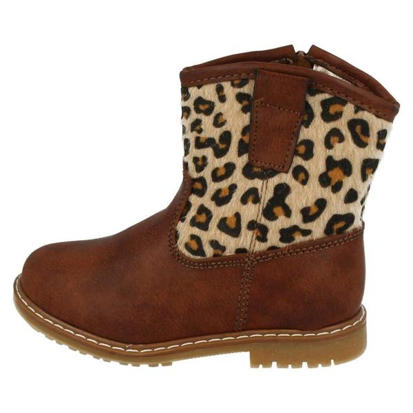 Spot On Infant Girls Spot On Zipped Cowboy Style Printed Boots