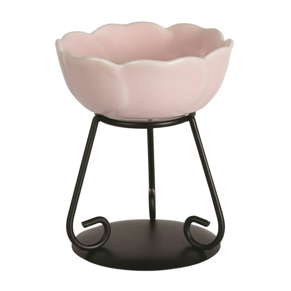 Fosse Living Flower Ceramic Wax Melter 11cm - Pink