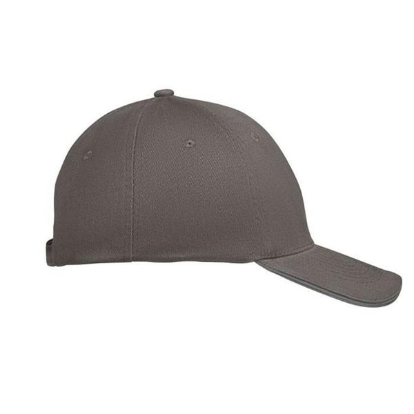 MidOcean Buffalo 6 Panel Baseball Cap - Dark Grey/Grey - 