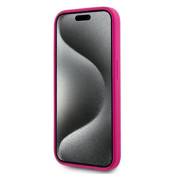 Karl Lagerfeld Choupette Head Silicone Case with MagSafe Case for iPhone 15 Pro 6.1"  Pink - KLHMP15LSCHPPLF