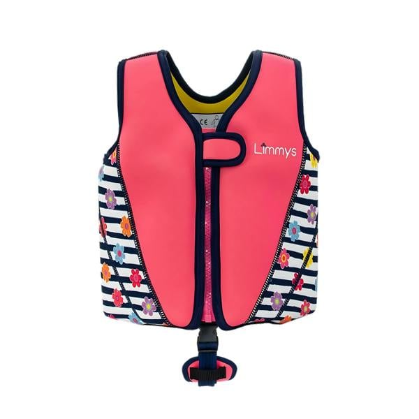Limmys Premium Neoprene Swim Vest - Pink Blossom