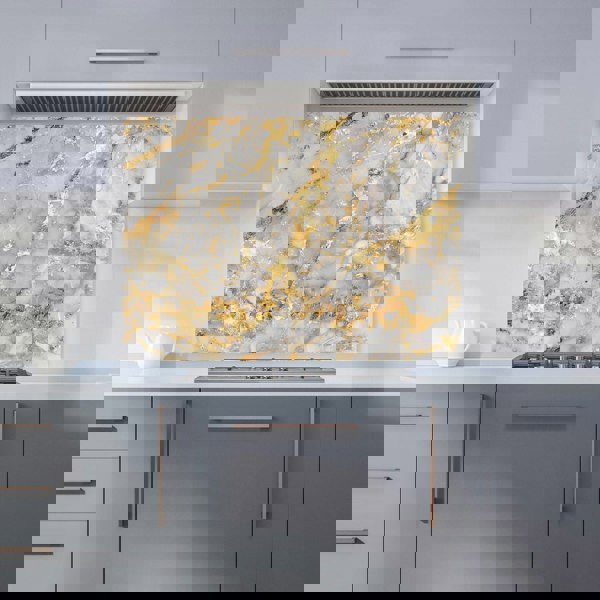 Warren Reed - Designer Gold Quartz Effect Kitchen Splashback