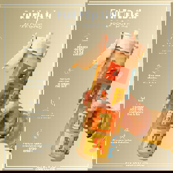 ION8 Leak Proof Slim Water Bottle, Recyclon, Camping, 500ml (18oz)