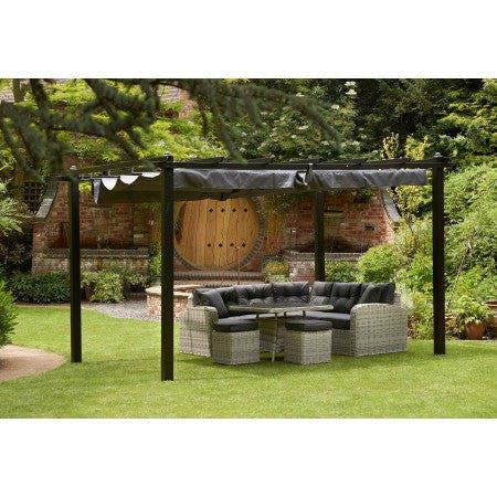 Seville Gazebo Canopy Grey The Garden Furniture Shop