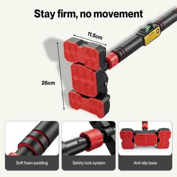 Centra Pull Up Bar Doorway No Screw Lever Adjustable Length Heavy Duty 200kg