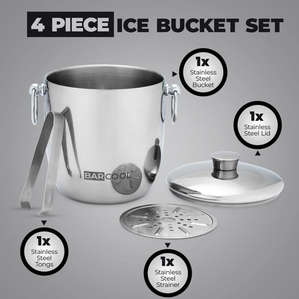 Subcold Barcool 3L Stainless Steel Ice Bucket