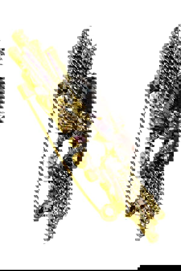 Paulo Due Diamante Large Spray Star Brooch Pin