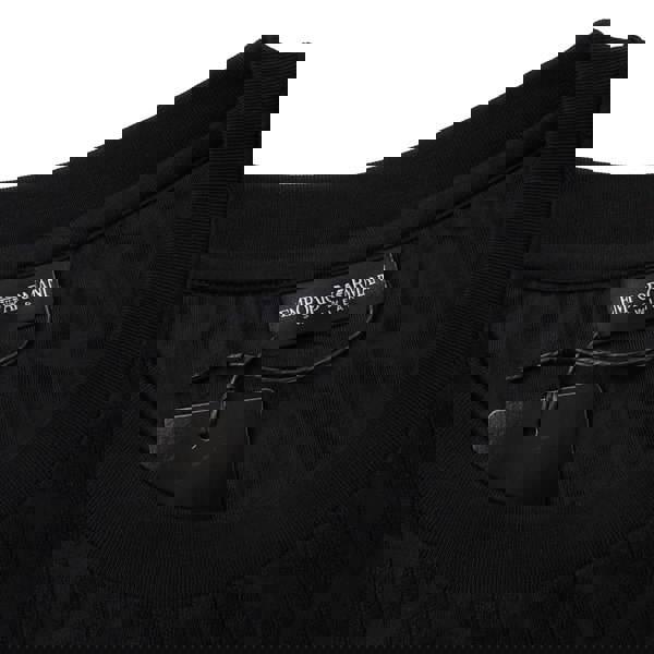 Emporio Armani Beach Woven All Over Eagle T-Shirt Black