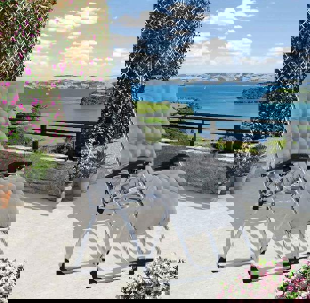 Smart Living Zero Gravity Chair with Cushion & Pillow - Pair - Grey