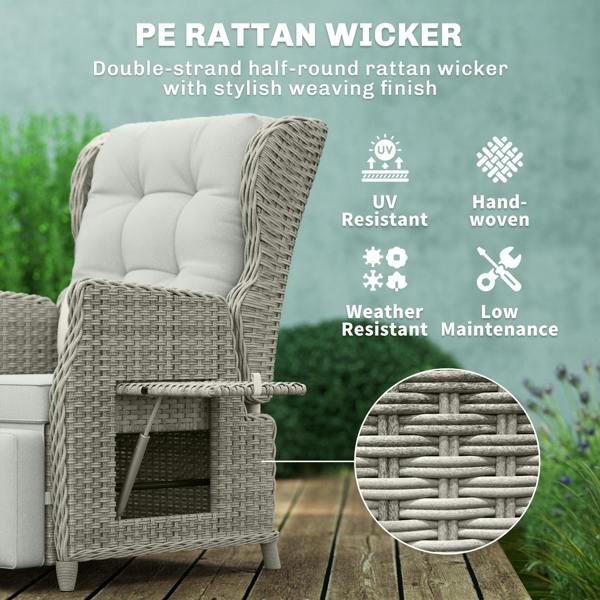 Rattan Recliner Chair