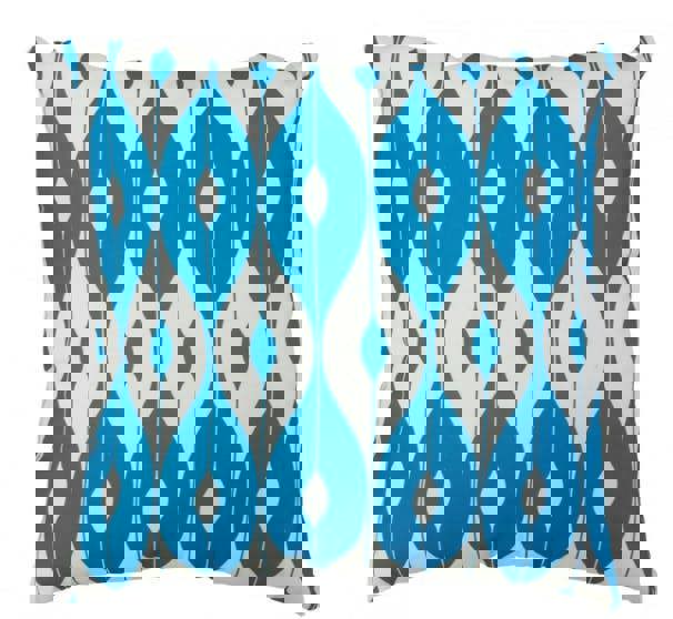 Scatter Cushions Polyester 45cm x 45cm (18"x18") – Outdoor Garden Sofa Cushions | UK Made LIGHT BLUE PATTERN The Garden Furniture Shop