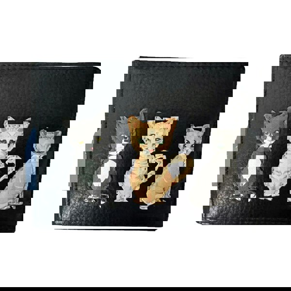 Mala Leather Cat Appliqué ID & Card Holder