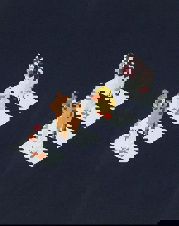 Crossy Road Boys Blue Short Sleeved T-Shirt