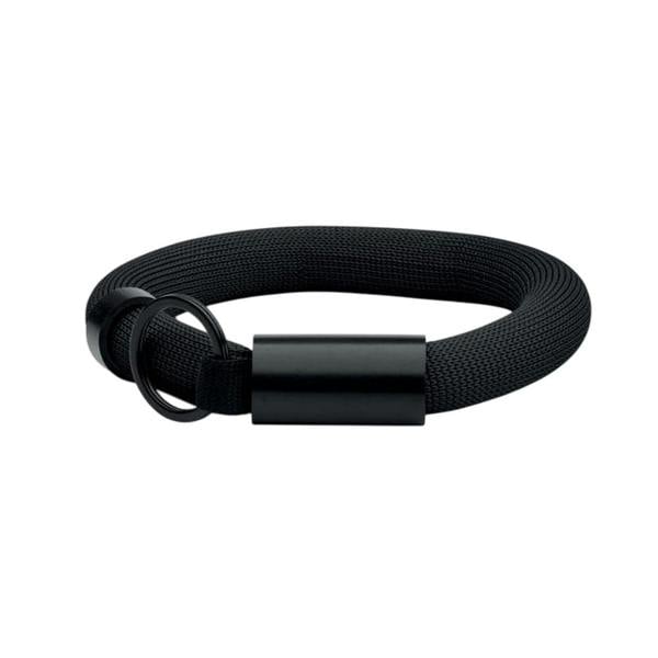MidOcean Polly Keyring Wristband - Black - 