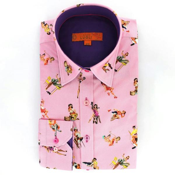 FEMME FATALE  PIN UP GIRLS  WOMENS  PRINT SHIRT - Premium Men's Patterned Shirt by Claudio Lugli | Bold Design, Tailored Fit, Best Printed Shirts