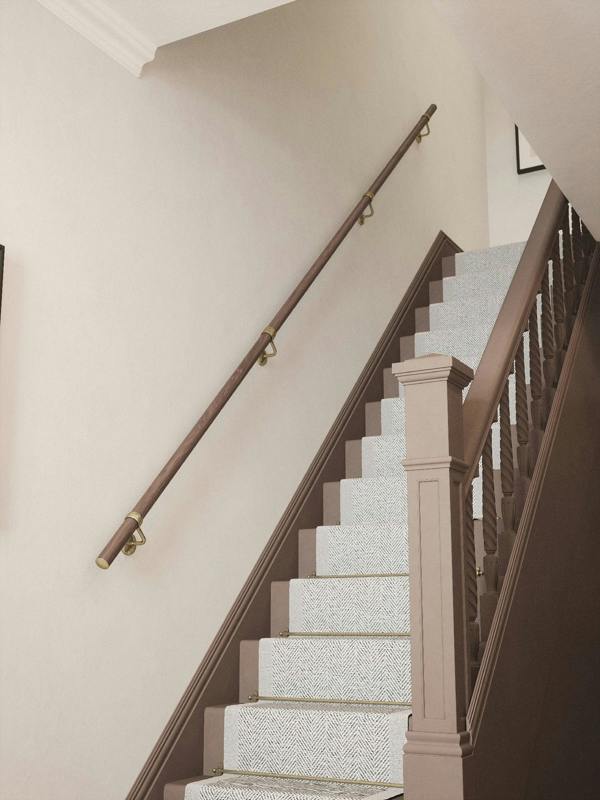 Handrails Direct Wroxall Ebony Straight Flight Handrail