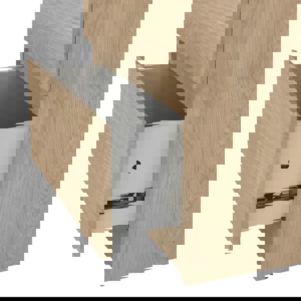 Furniture To Go Naia Bedside 2 Drawers in Jackson Hickory