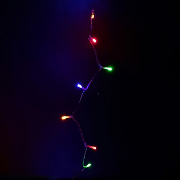 Samuel Alexander 200 LED 16m Premier Christmas Outdoor 8 Function Lights Clear Wire in Multicoloured