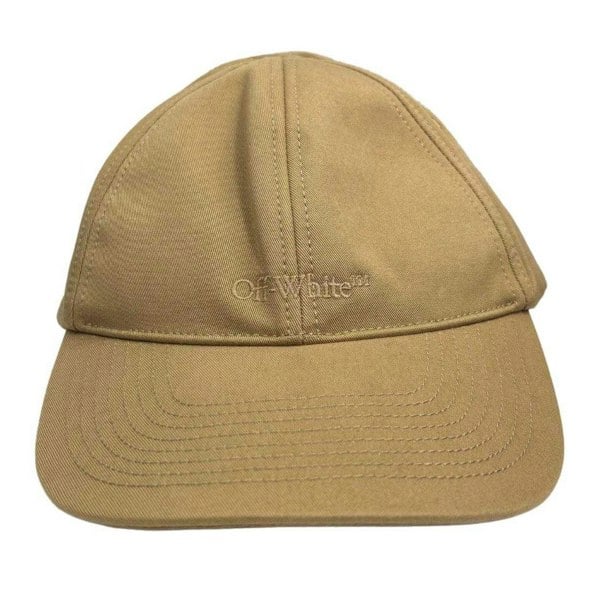 Off-White Off White Unisex Adult Monotone Logo Baseball Cap - Beige