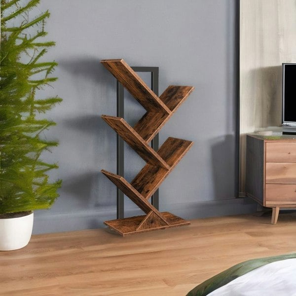 Modcraft Floor Standing Tree Bookcase - Display Shelf for Books