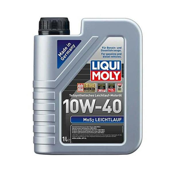 Liqui Moly 10w40 Semi-Synthetic Engine Oil MOS2 LEICHTLAUF ACEA A3 B4 API SL 1L