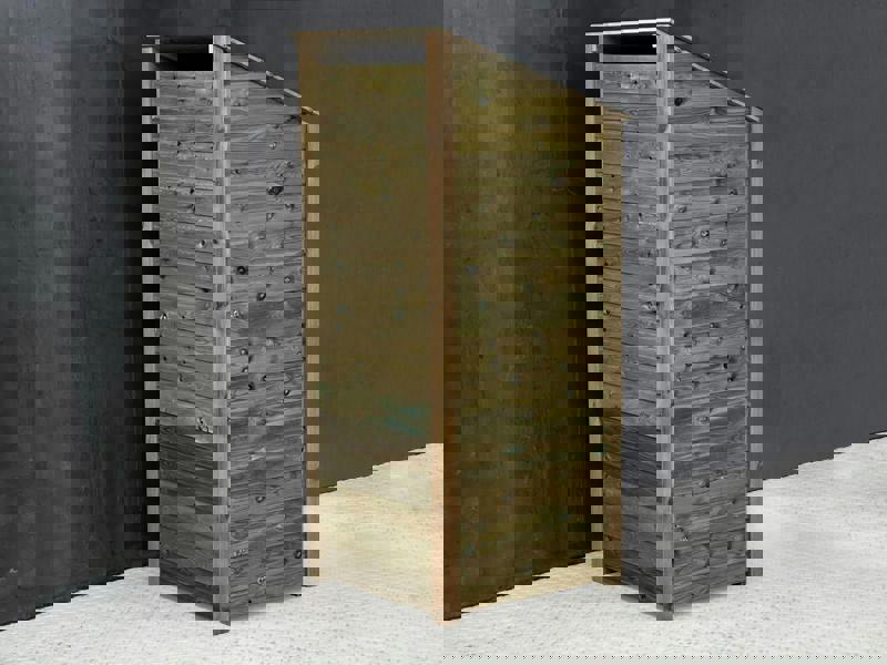 Arbor Garden Solutions Wooden Premium Tongue/Groove Log Store (W-79cm, H-126cm or H-180cm, D-88cm)