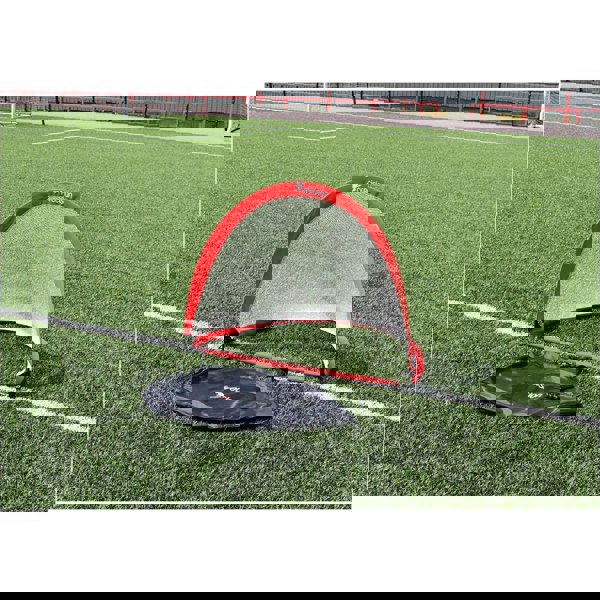 110 x 80cm Pop Up Weighted Football Training Goal / Net - Portable Side Game