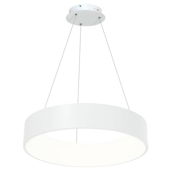 Milagro Ohio Stunning Matt White LED Pendant Lamp 24W(122W)  45CM Diameter Height Adjustable