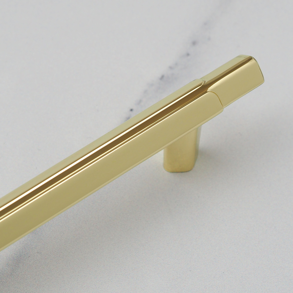 Handle & Home Polished Brass Triangle T-Bars