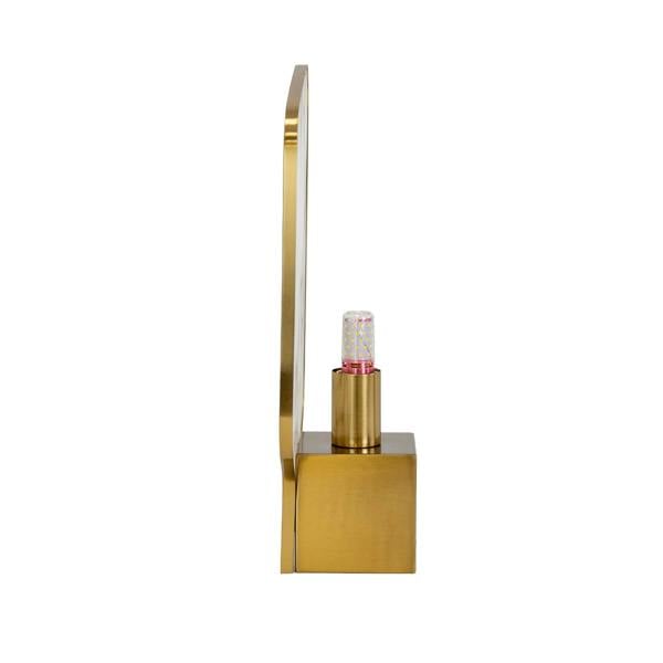 Angel Cerdá Table lamp in natural Alabaster stone and polished gold steel 8118