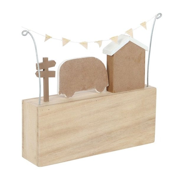 Serano Wander Often Beach Hut Caravan Wooden Ornament