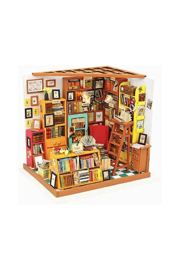 Dyzi 221 Piece Sam’s Study Miniature Library 3D Puzzle