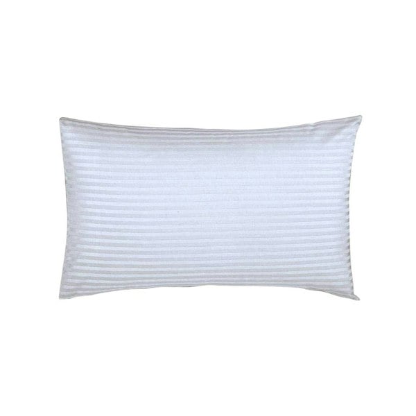 Belledorm 540 Thread Count Satin Stripe Housewife Pillowcases (Pair) - White