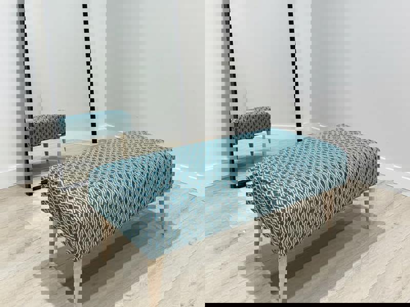 ISTOOLS Premium Pattern Fabric Ottoman Footstool Pouffe – UK Handmade