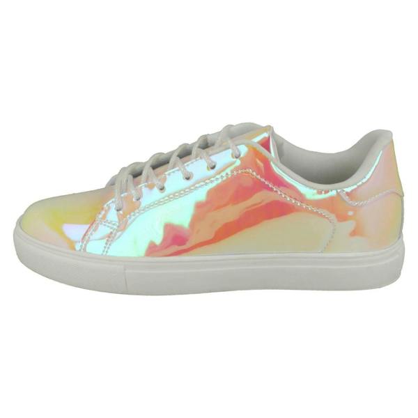 Spot On Ladies Spot On Casual Hologram Pumps
