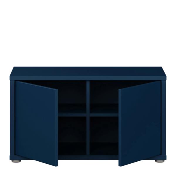 Furniture To Go Alice Springs Bench with 2 Doors Push-to-Open in Night Blue