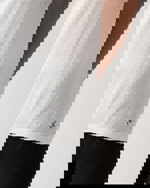 Calvin Klein Mens 3 Pack Mens Short Sleeve T Shirts - White/White/White