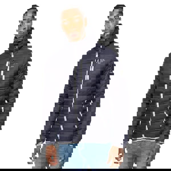 Crosshatch Mens Phelpmans Puffer Jacket - Navy - 