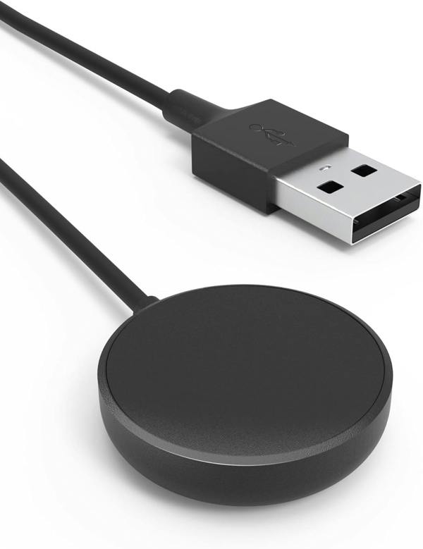 Samsung 2-Pack Magnetic Dock Charger Charging Cable USB-A 5V/2A for Samsung Galaxy Watch 7 6 5 4 3 Ultra FE Pro Classic Active 2/1 - Black