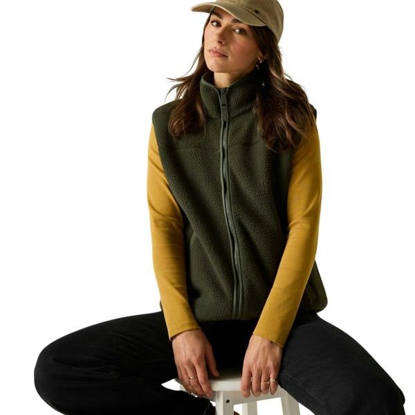 Regatta Womens/Ladies Frankie Borg Body Warmer - Dark Khaki - 