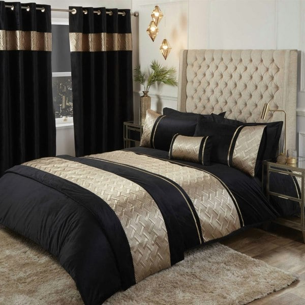 HomeSpace Direct Lacona Embellished Duvet Cover Set