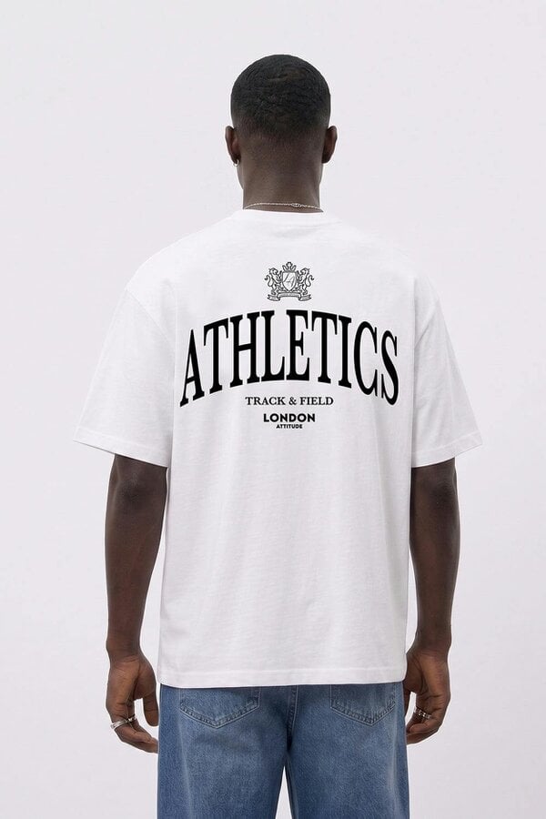 London Attitude Athletics Premium Graphic T-Shirt in Black Print